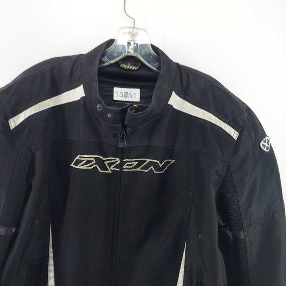 IXON  MOTORCYCLE  BLACK JACKET SIZE MEDIUM AS IS - Picture 3 of 16